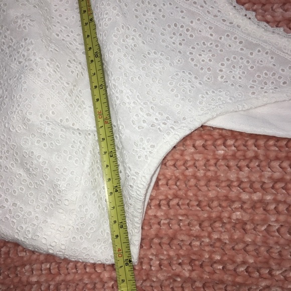 NWT American Eagle White Lace Trimmed Cotton Tank Top size M Medium​​ - Picture 6 of 6